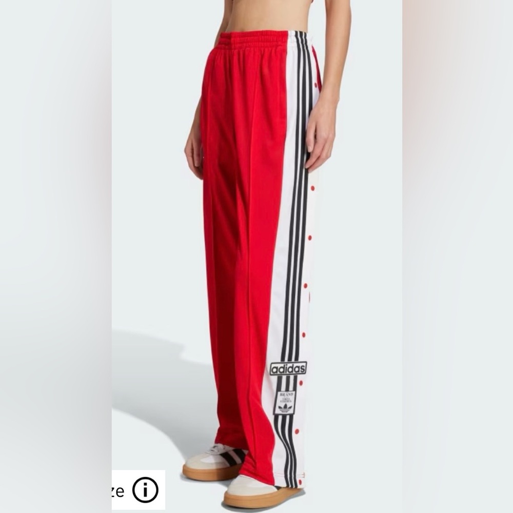 ADIDAS ORIGINALS WOMENS ADIBREAK TREFOIL TRACK PANTS SIZE 2XL SNAP BUTTON JY1354